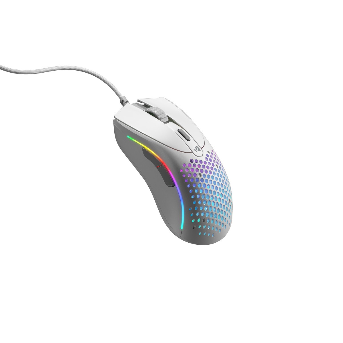 Glorious - Glorious Model D 2 Wired Optical RGB Lightweight Gaming Mouse - Matte White