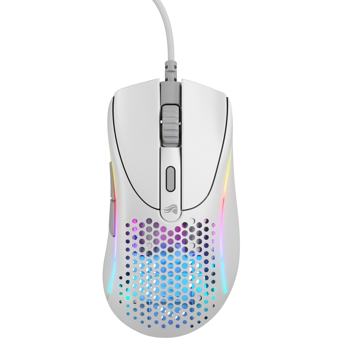 Glorious Model D 2 Wired Optical RGB Lightweight Gaming Mouse - Matte White