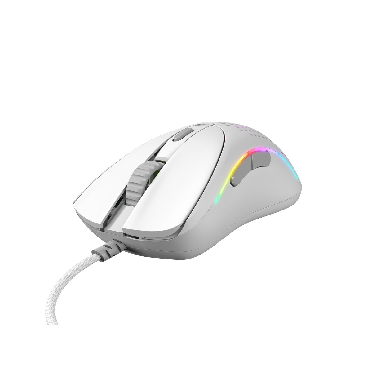 Glorious - Glorious Model D 2 Wired Optical RGB Lightweight Gaming Mouse - Matte White