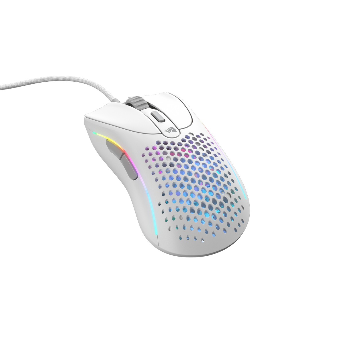 Glorious - Glorious Model D 2 Wired Optical RGB Lightweight Gaming Mouse - Matte White