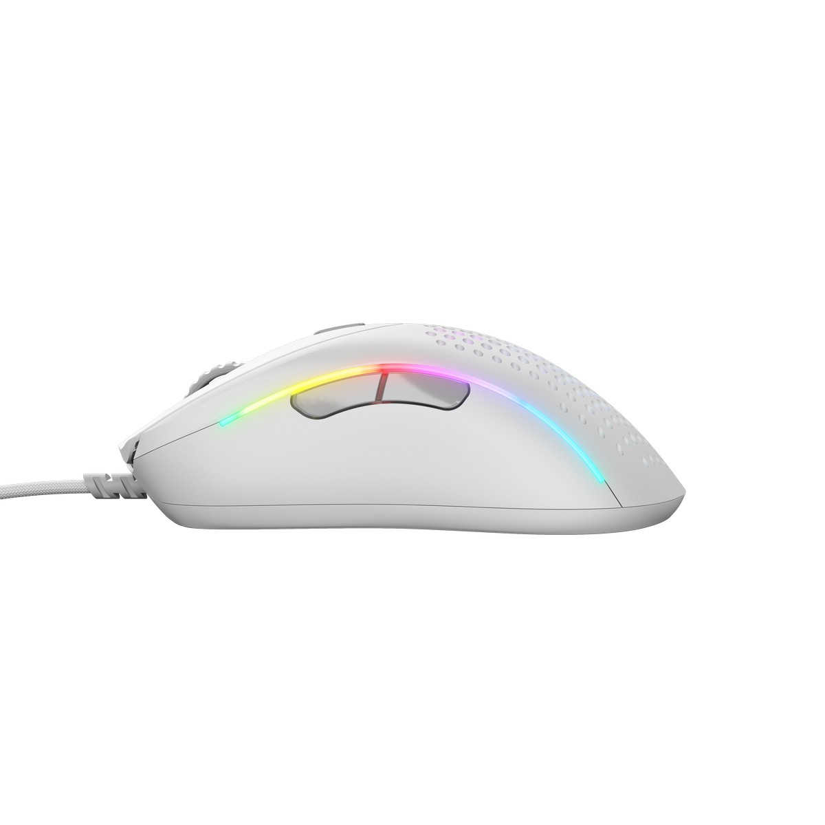 Glorious - Glorious Model D 2 Wired Optical RGB Lightweight Gaming Mouse - Matte White