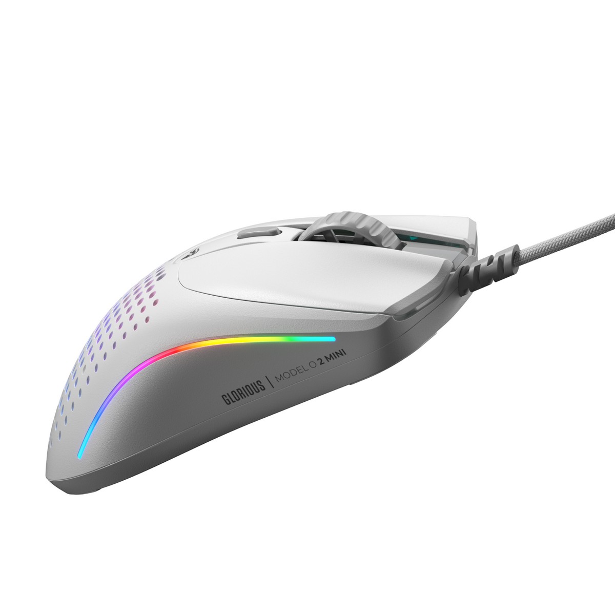 Glorious - Glorious Model O 2 Mini USB Optical Lightweight Gaming Mouse - Matte White