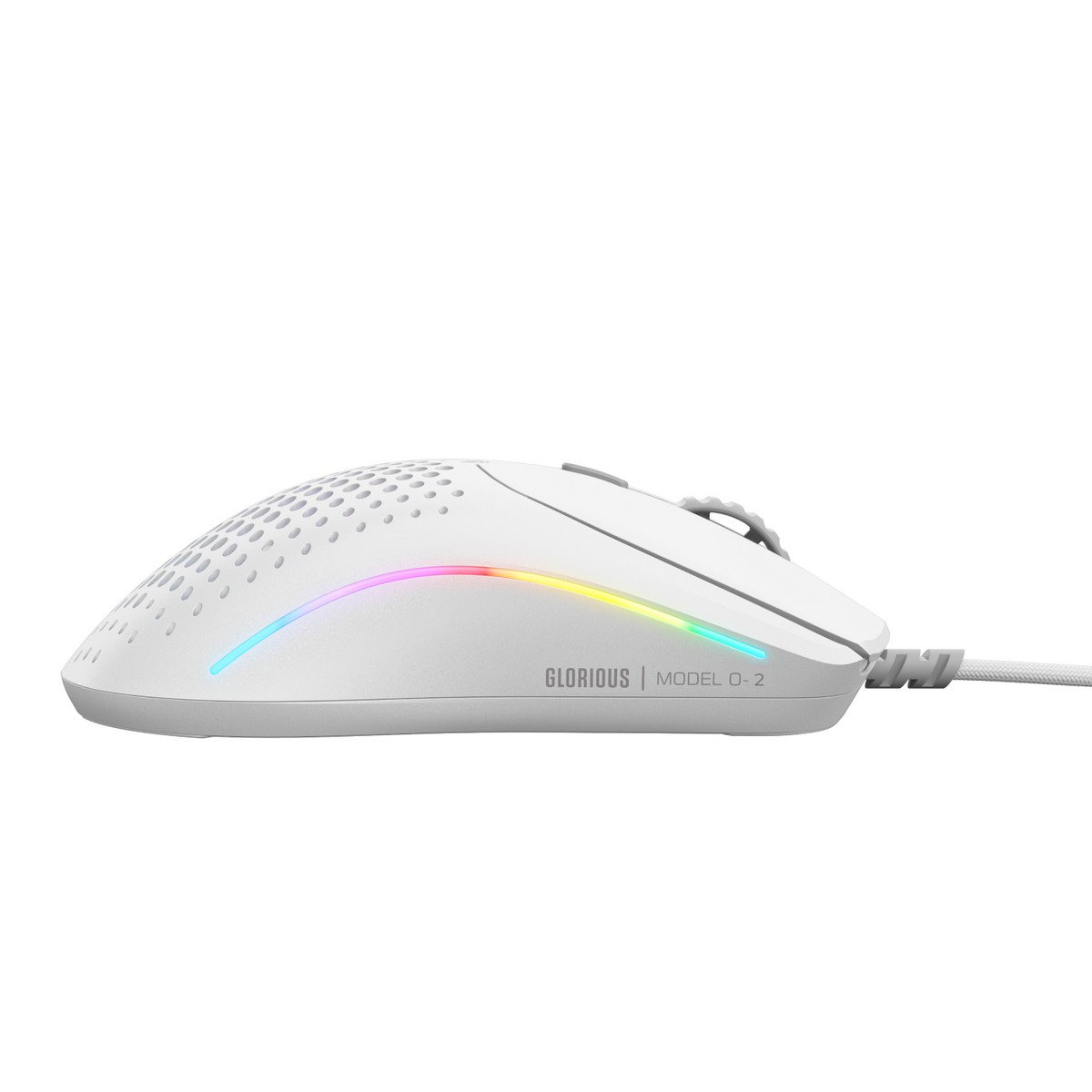 Glorious - Glorious Model O 2 Mini USB Optical Lightweight Gaming Mouse - Matte White