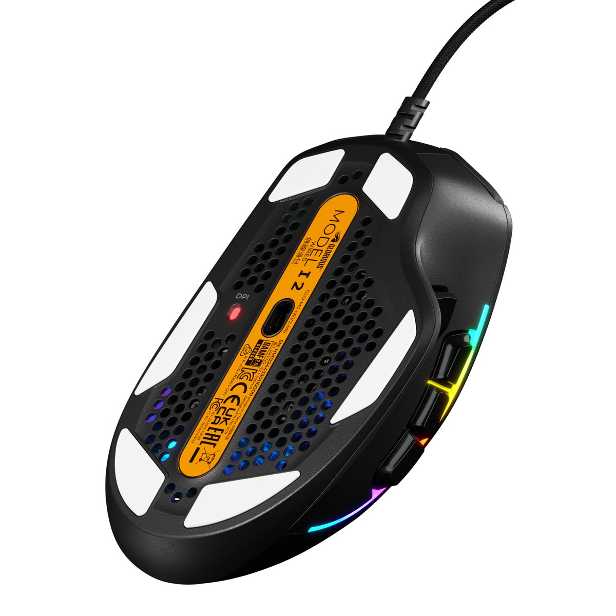 Glorious - Glorious Model IV2 Wired USB Optical Gaming Mouse - Black