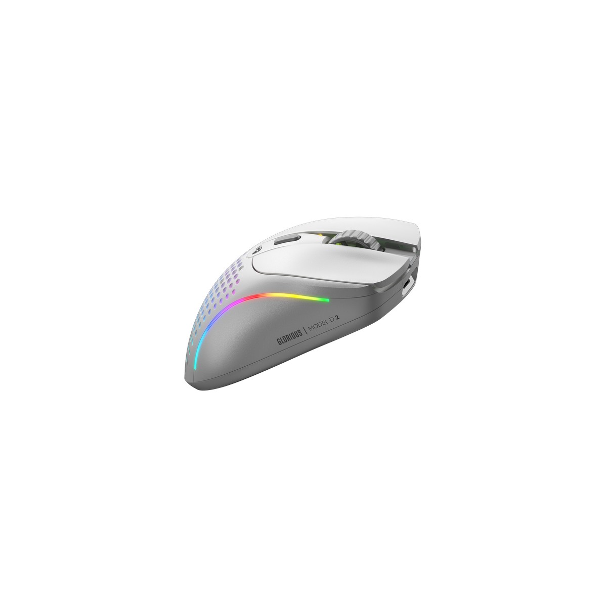 Glorious - Glorious Model D 2 Wireless Optical RGB Lightweight Gaming Mouse - Matte White