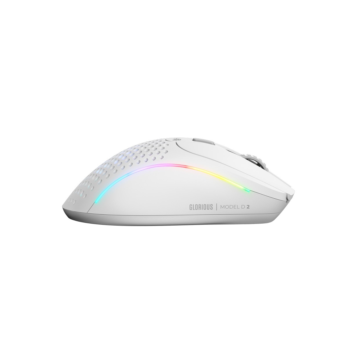 Glorious - Glorious Model D 2 Wireless Optical RGB Lightweight Gaming Mouse - Matte White