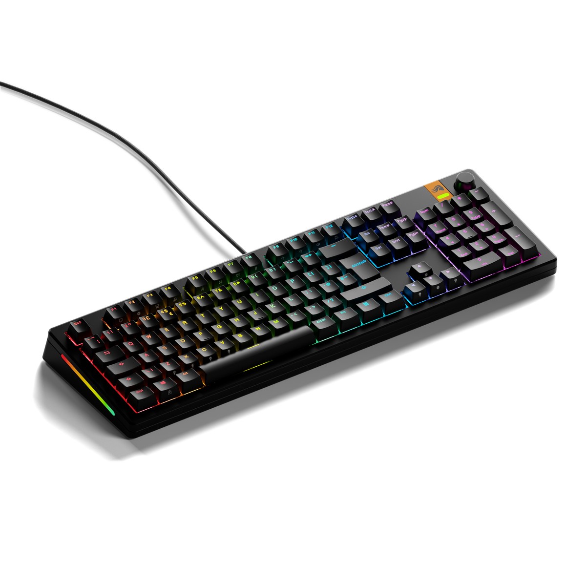 Glorious - Glorious GMMK 3 HE 100% Prebuilt Wired Gaming Keyboard Fox HE Switches Black - UK