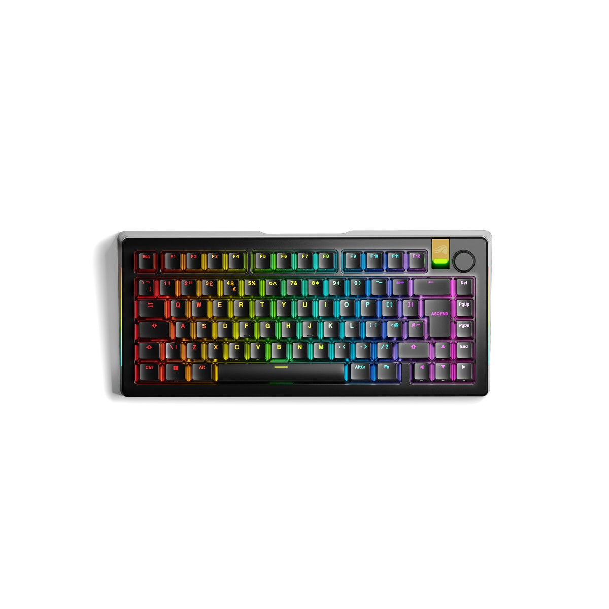 Glorious GMMK 3 PRO HE 75% Prebuilt Wireless Gaming Keyboard Black - UK