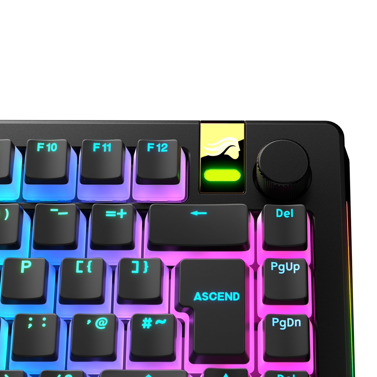 Glorious - Glorious GPBT Aura V3 Black UK English RGB Keycaps (GLO-KB-ACC-KC-GPBT-AURA-BLK-