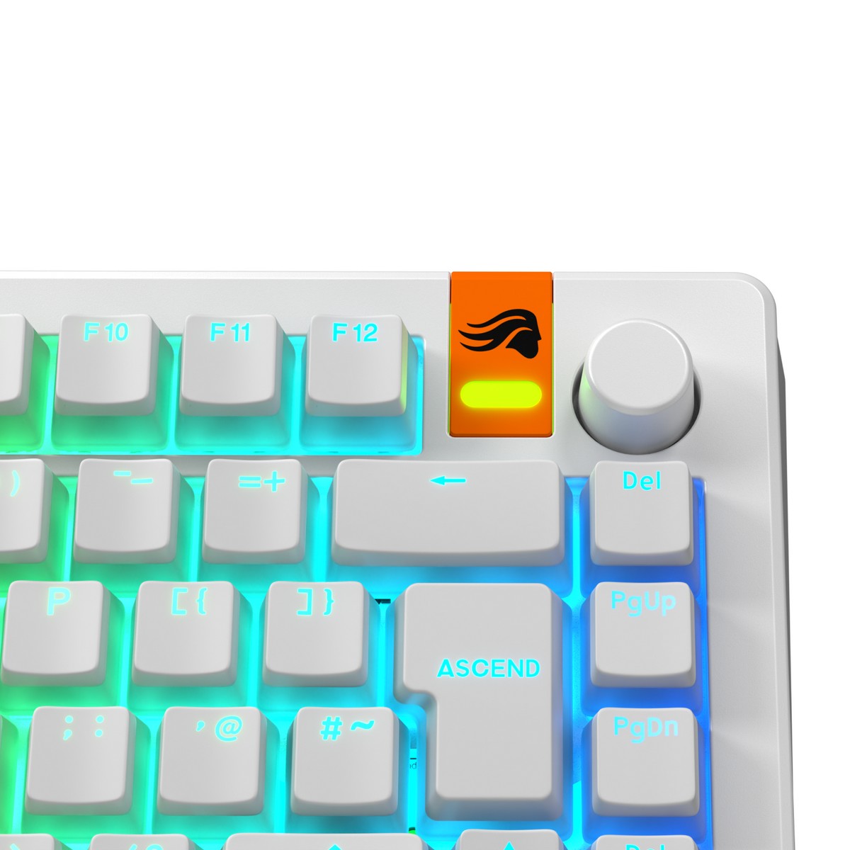 Glorious - Glorious GPBT Aura V3 White UK English RGB Keycaps (GLO-KB-ACC-KC-GPBT-AURA-WHT-