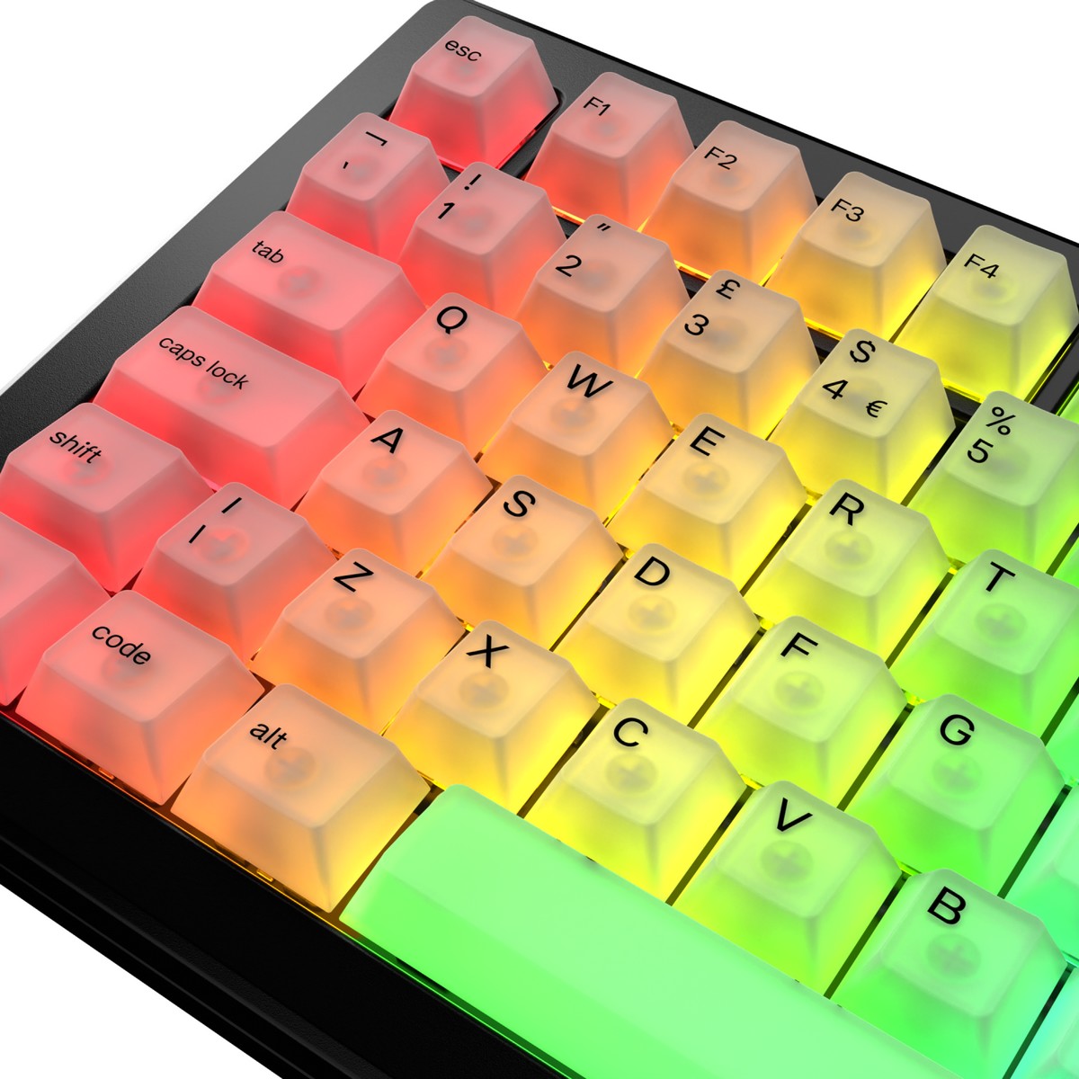 Glorious - Glorious Polycarbonate - RGB Polychroma UK English RGB Keycaps (GLO-KB-ACC-KC-PC