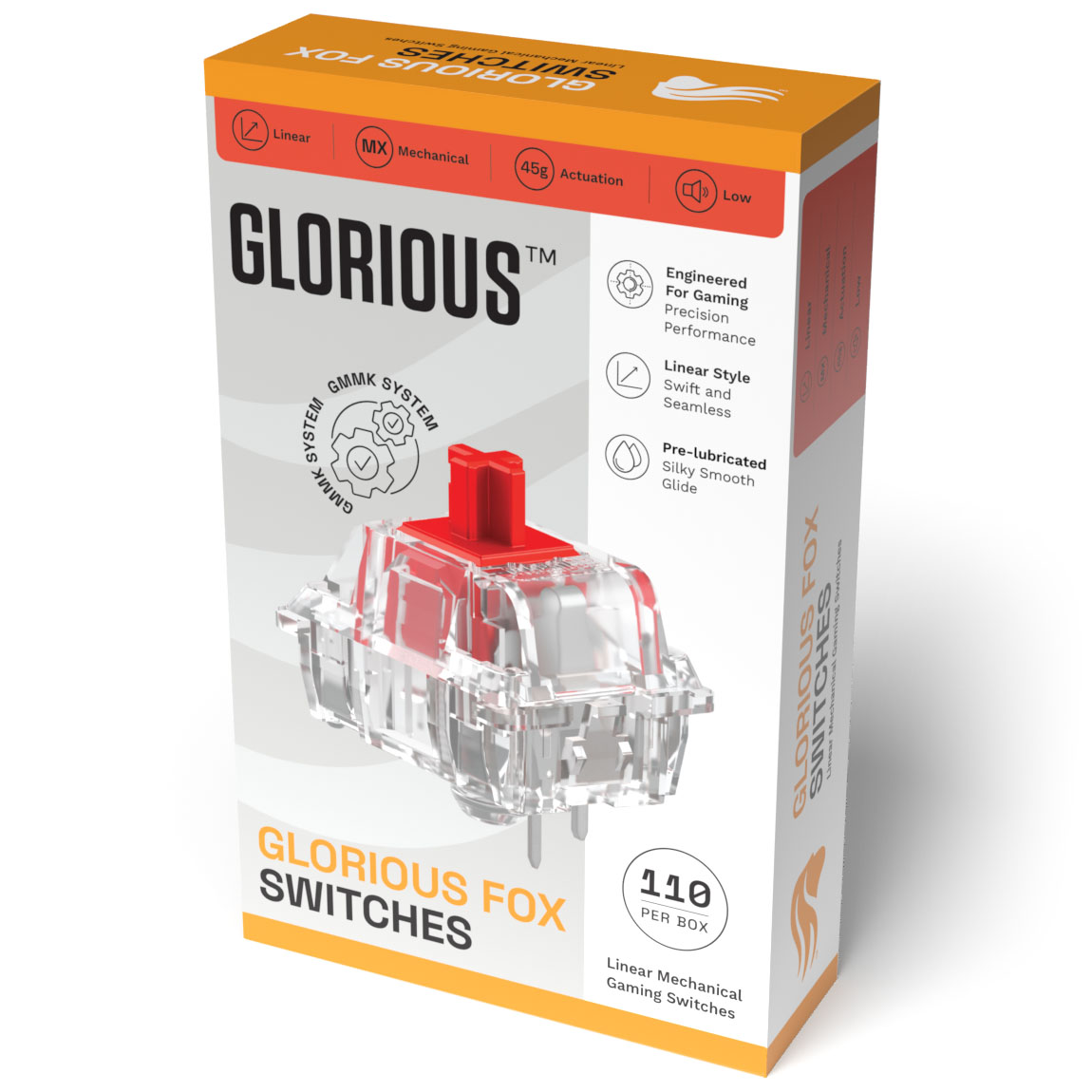 Glorious - Glorious Fox Mechanical Switches Lubed - 110 Pieces (GLO-KB-ACC-SWT-FOX-LUBED-110)