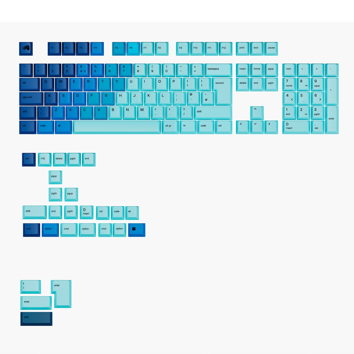 Glorious - Glorious Dye Sub GPBT - Gradient - NO RGB Ocean V3 UK English