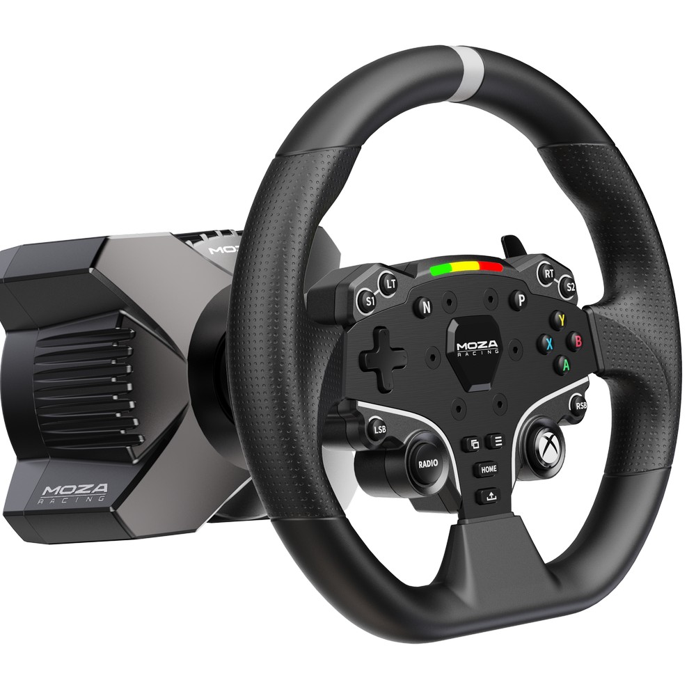 MOZA Racing - MOZA R3 Racing Simulator Bundle - R3 Base, ES Wheel, SR-P Lite Two Pedals, Table clamp (RS053)