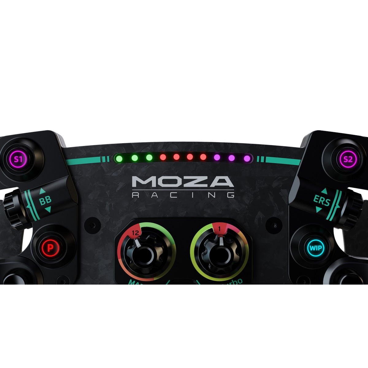 MOZA Racing - MOZA Racing GS V2P Steering Wheel Microfiber Leather  (Faux Leather)