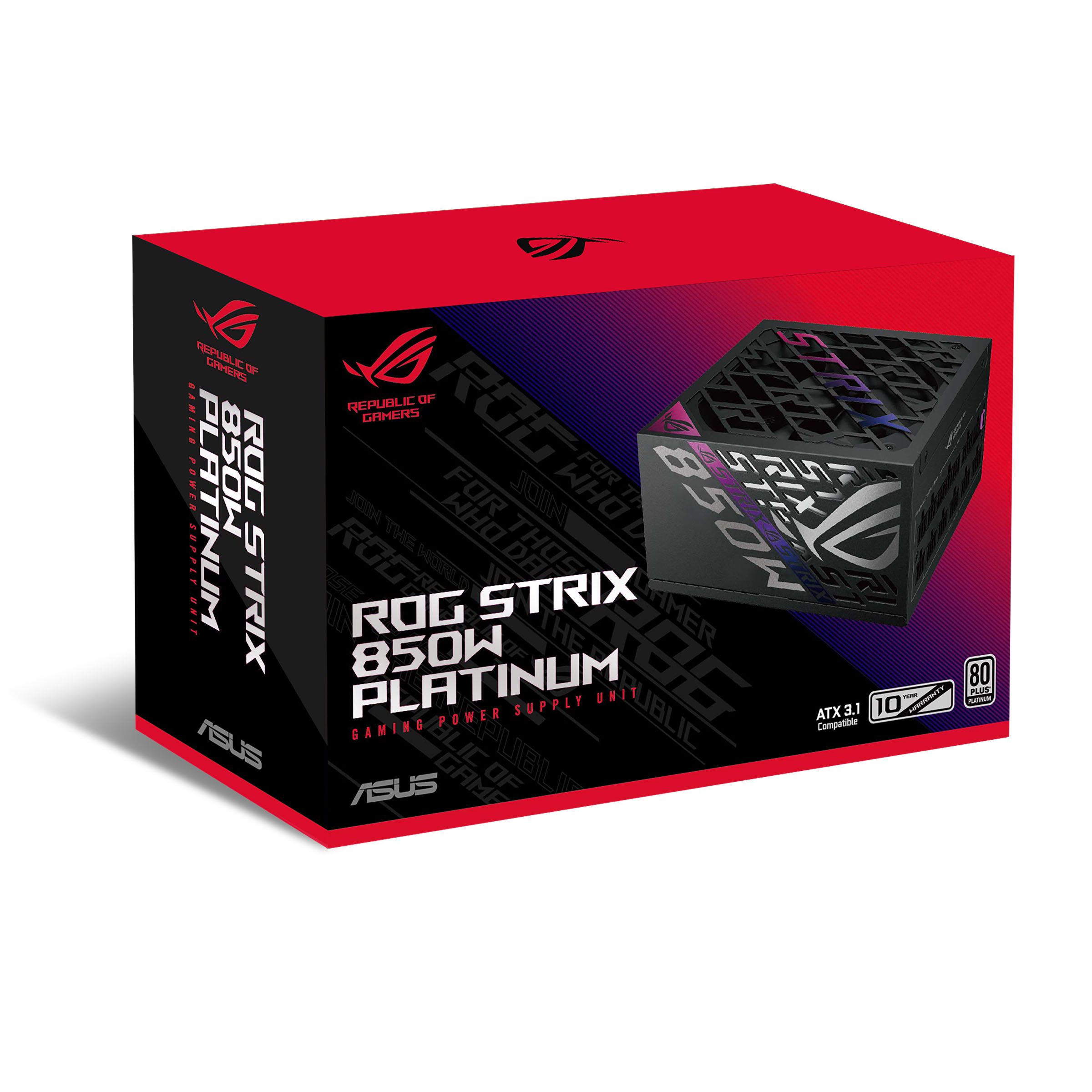 Asus - Asus ROG Strix 850w Platinum 80 Plus Platinum Power Supply