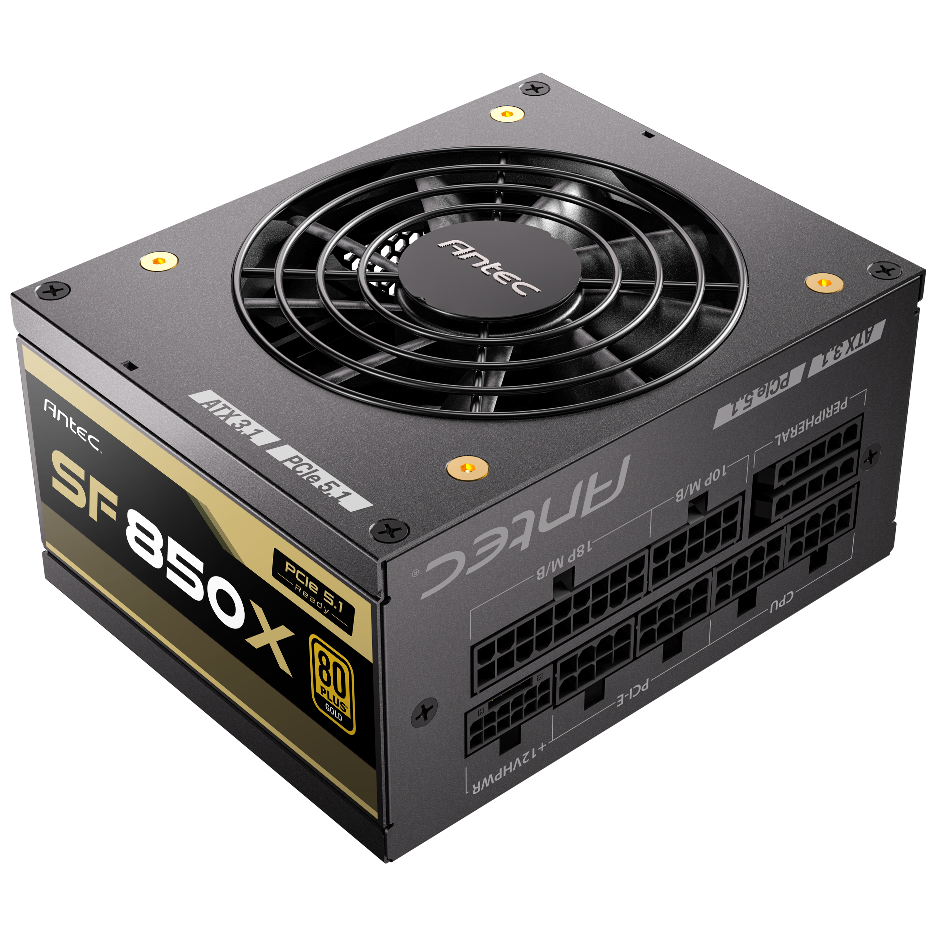 Antec - Antec SF850X 80Plus Gold ATX 3.1 850W Full Modular SFX Power Supply