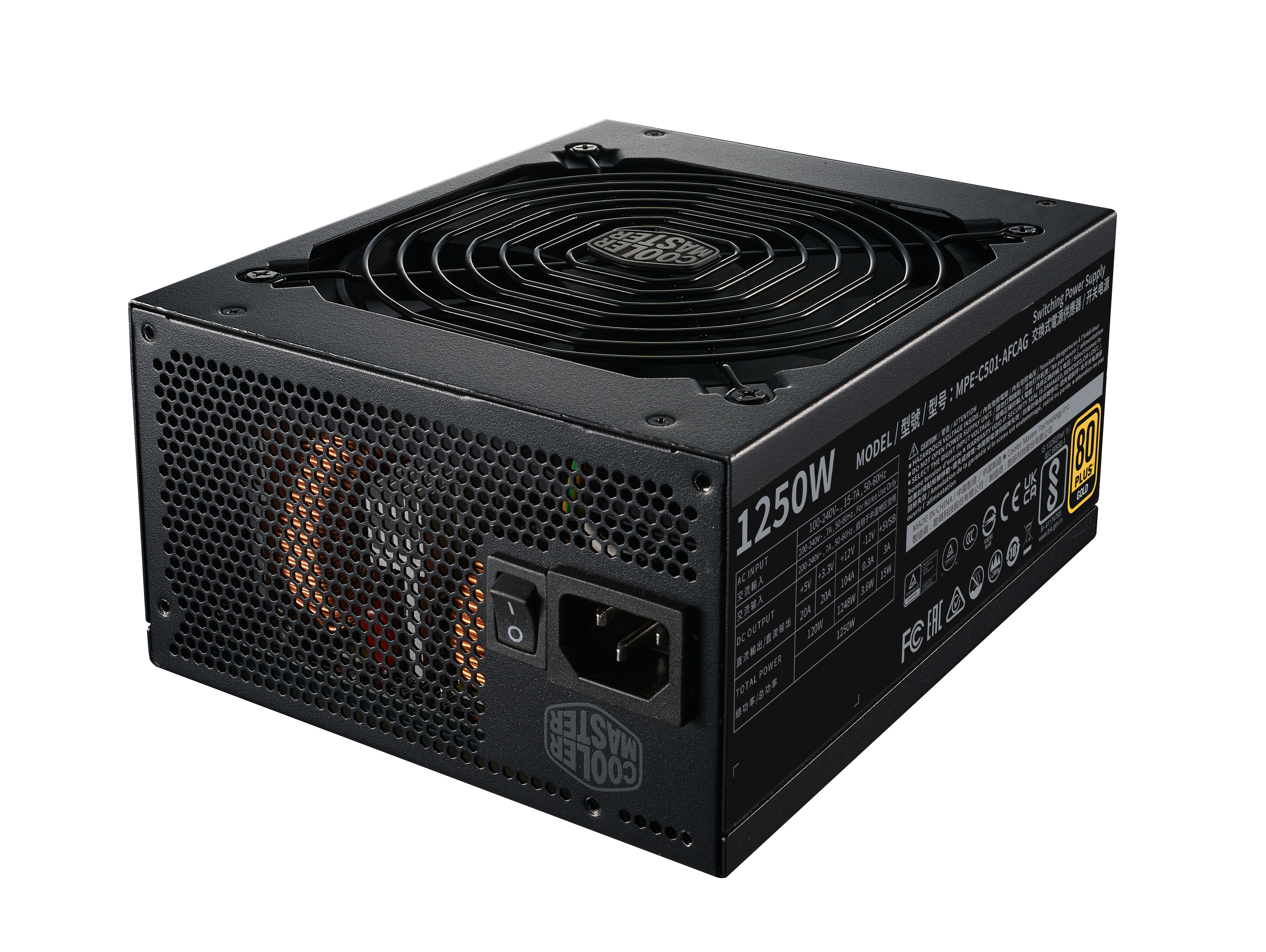 Cooler Master - Cooler Master MWE Gold 1250w V2 ATX3.1 80 Plus Gold Power Supply