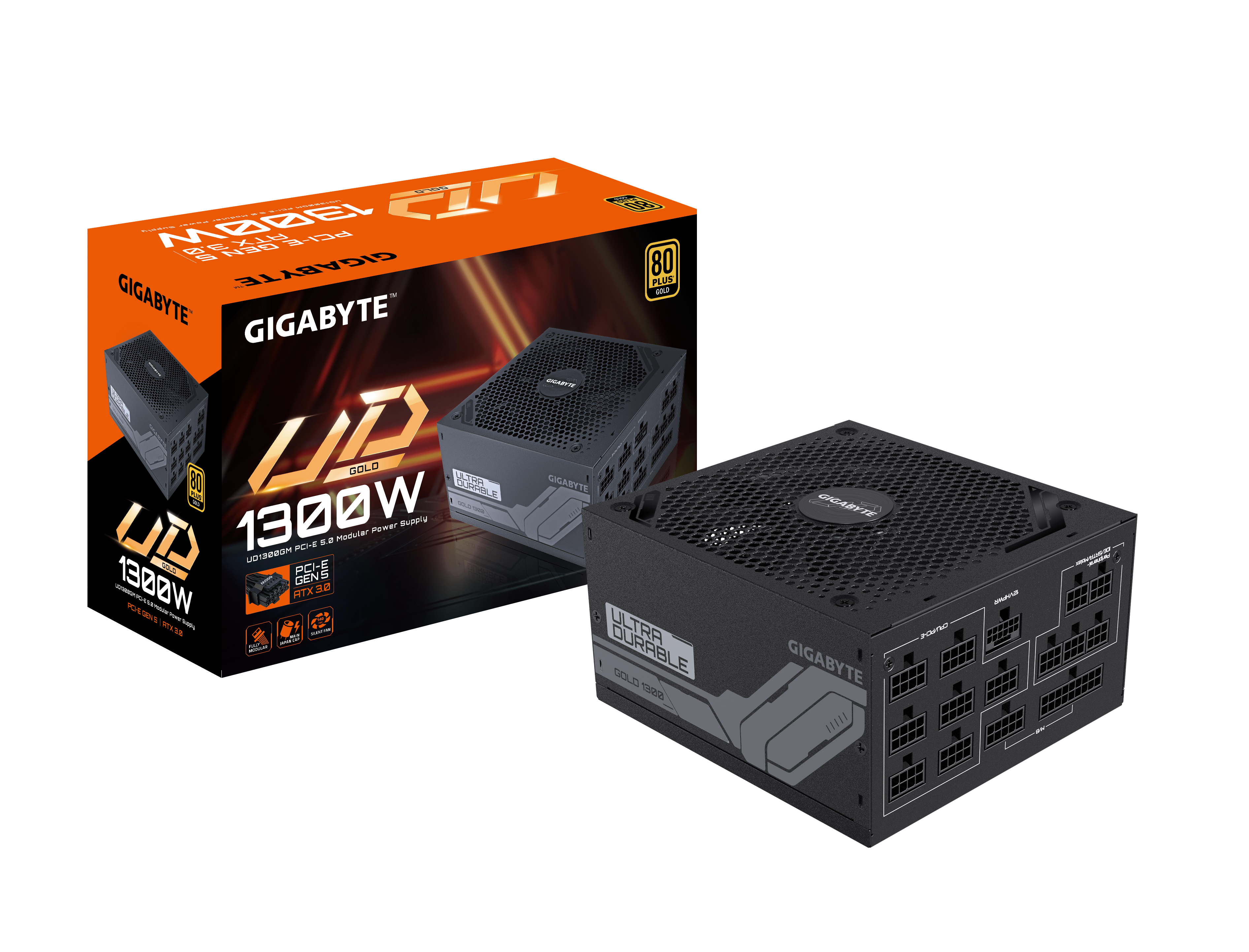Gigabyte UD1300GM PG5 1300W 80 PLUS Gold Modular ATX Power Supply