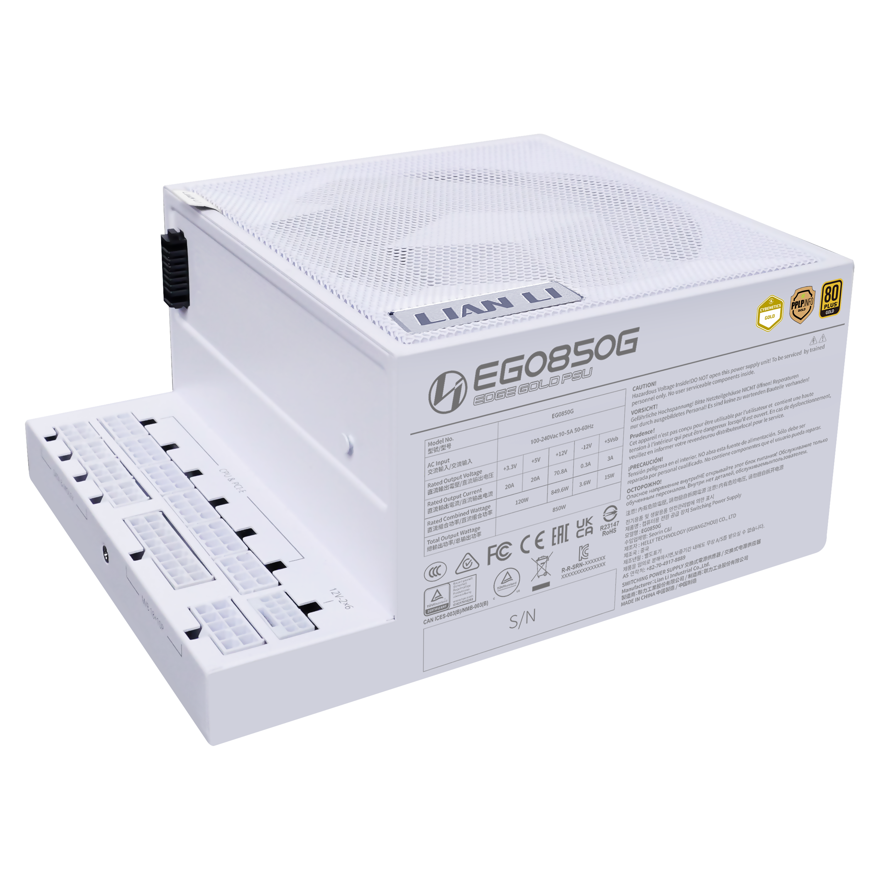 Lian Li Edge Gold 850W White Power Supply