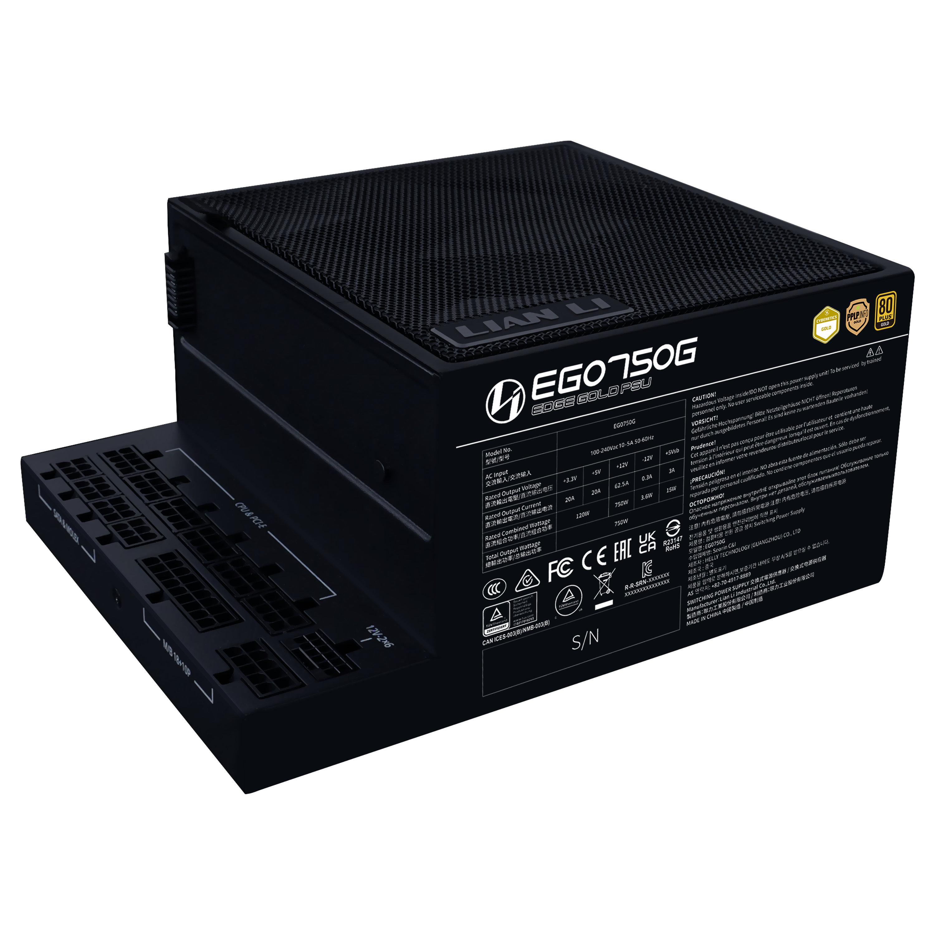 Lian Li Edge Gold 750W Black Power Supply