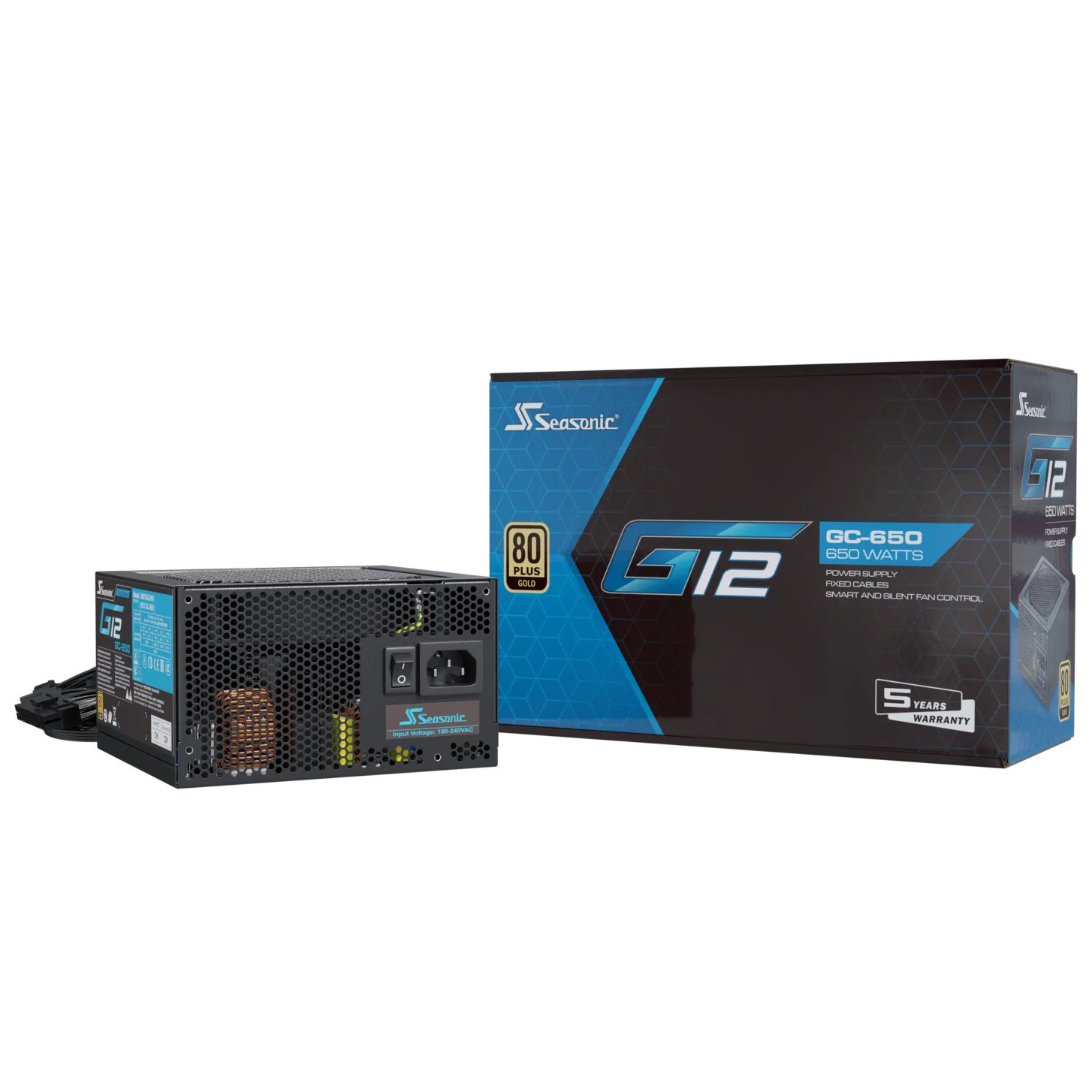 Seasonic - Seasonic G12-GC-650 650W 80 Gold Power Supply