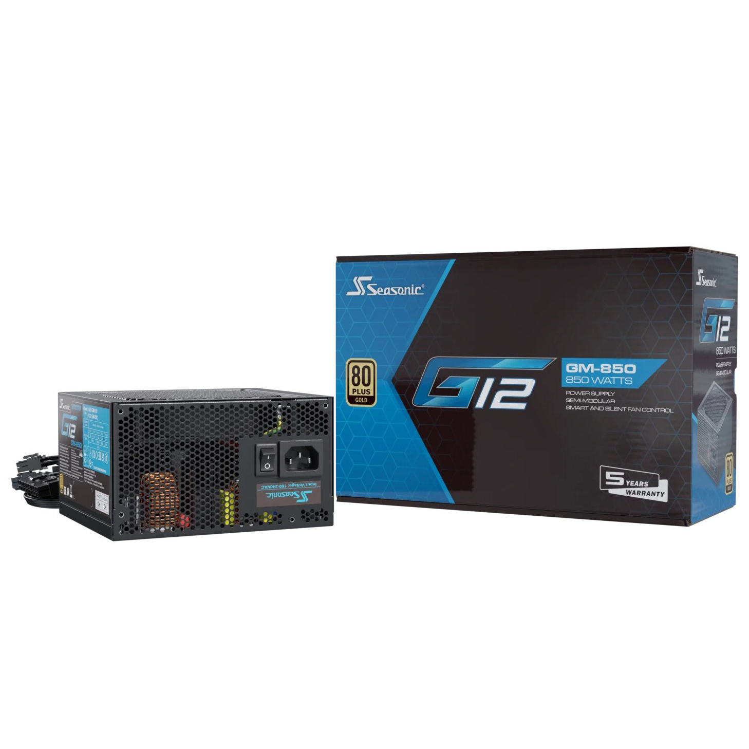 Seasonic - Seasonic G12 GM-850 850W 80 Plus Gold Semi-Modular Power Supply