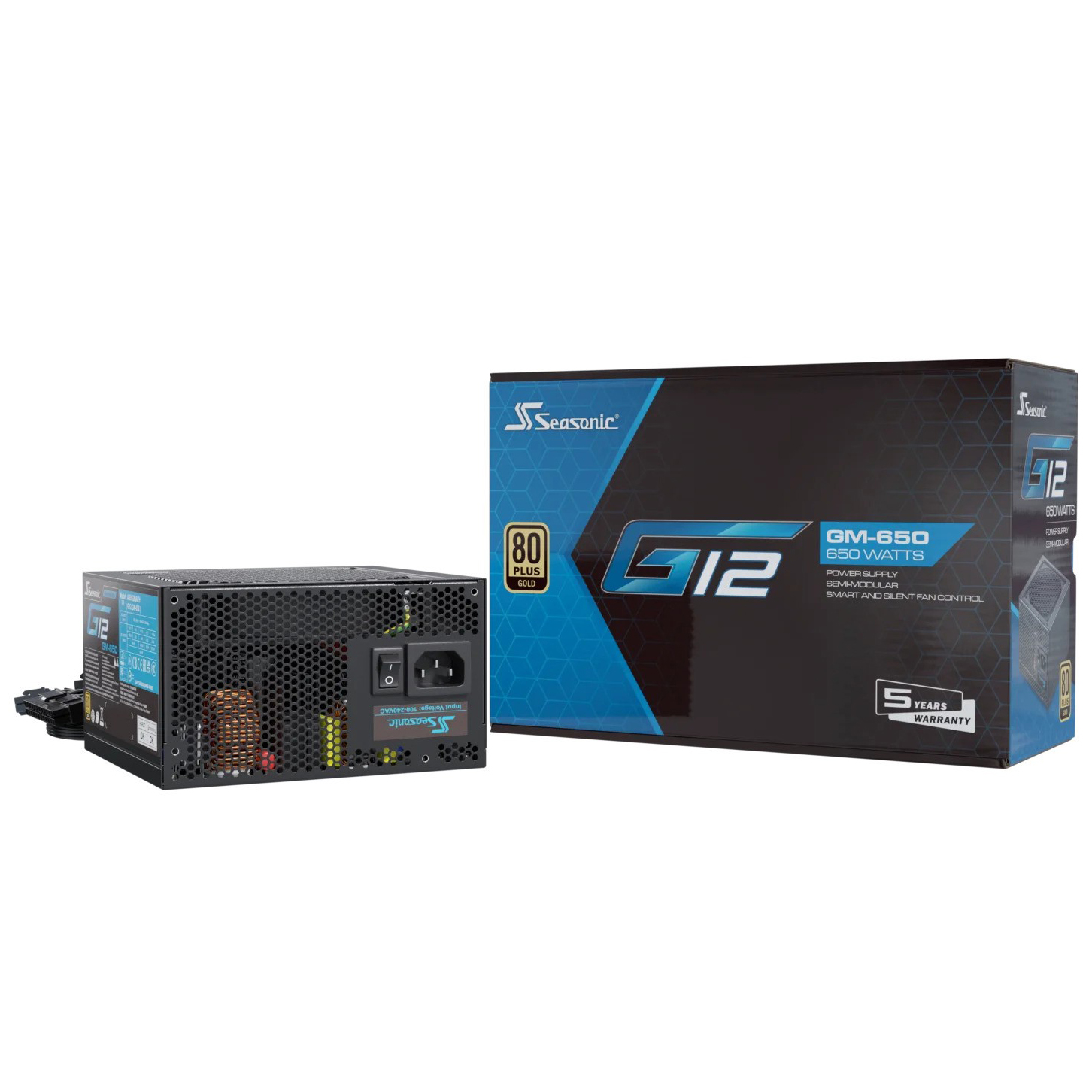 Seasonic - Seasonic G12 GM-650 650W 80 Plus Gold Semi-Modular Power Supply