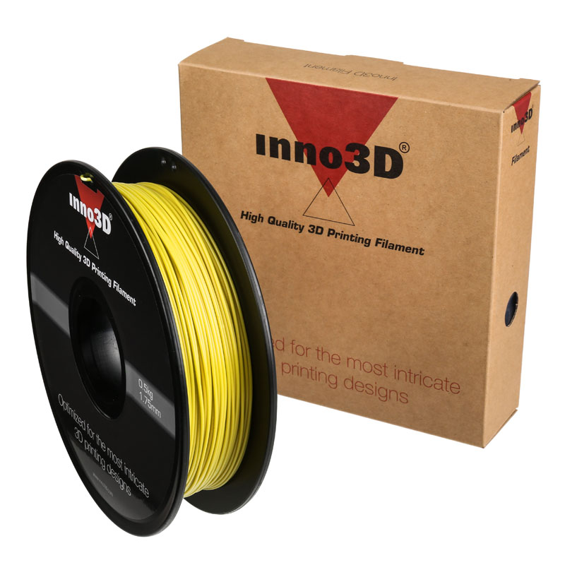 Inno3d Printer Filament, ABS, 1.75mm, 0.5kg - Yellow
