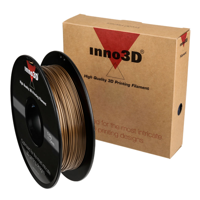 Inno3d Printer Filament, ABS, 1.75mm, 0.5kg - Gold