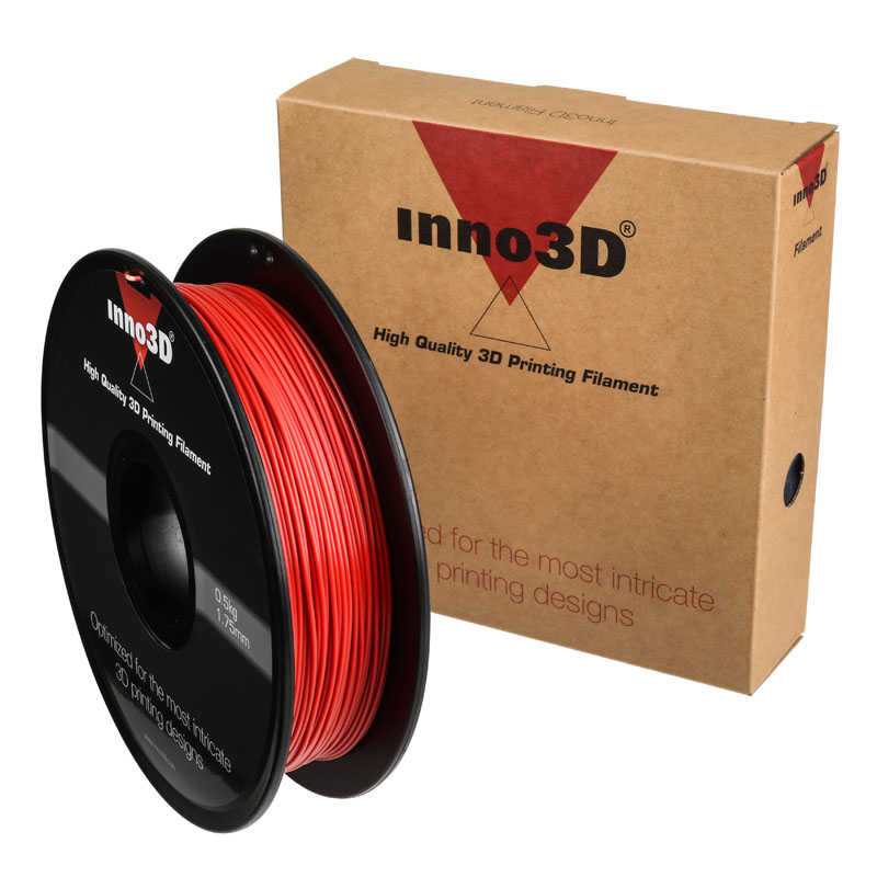 Inno3d Printer Filament, ABS, 1.75mm, 0.5kg - Red