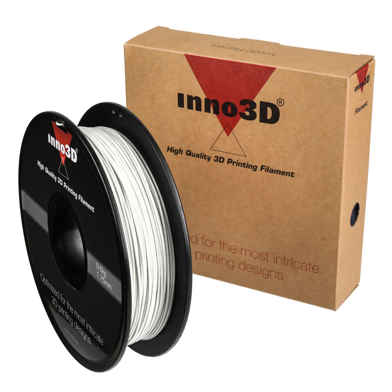 Inno3d Printer Filament, ABS, 1.75mm, 0.5kg - White