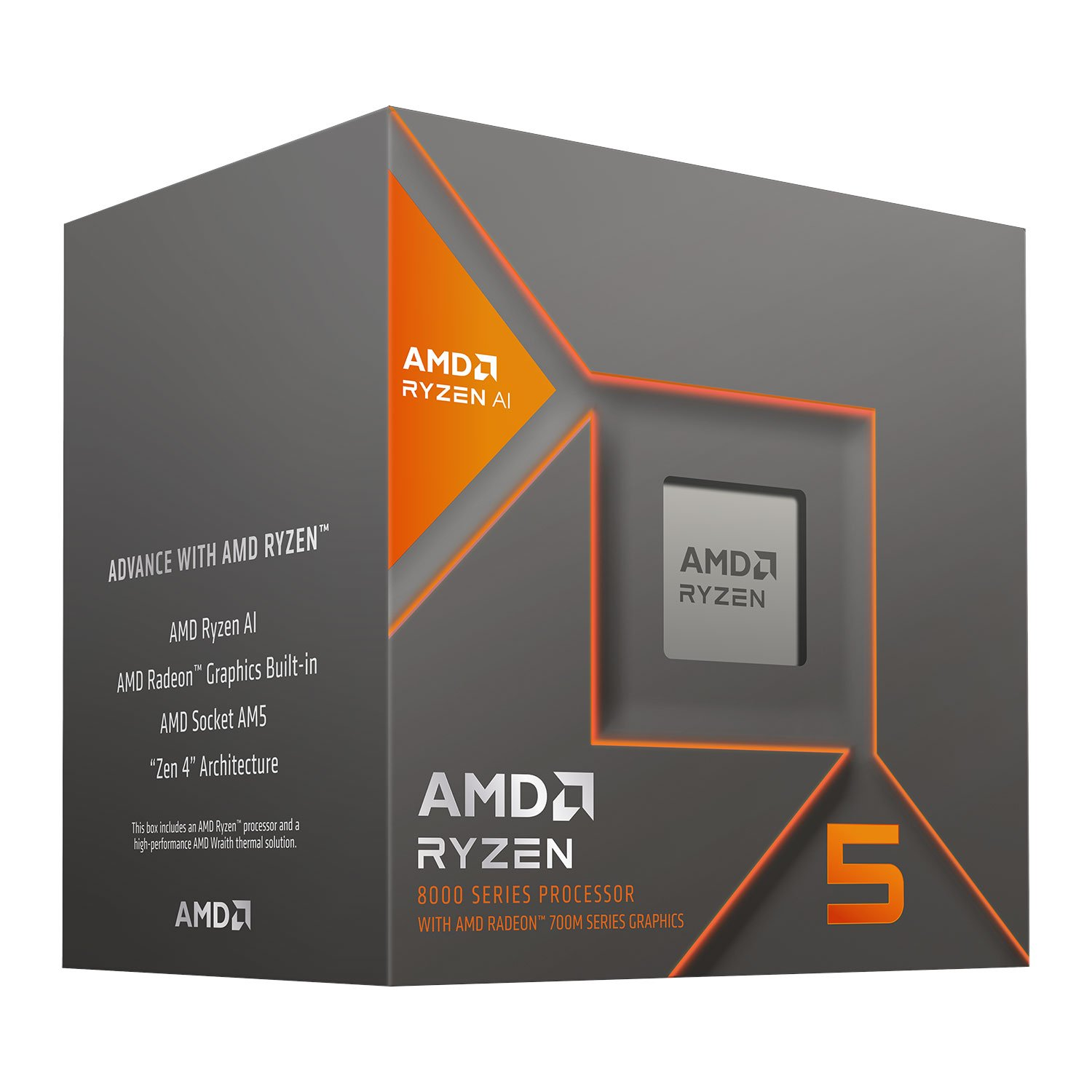 AMD - AMD Ryzen 5 8600G Six Core 4.3GHz (Socket AM5) APU with Radeon 760M Graphics