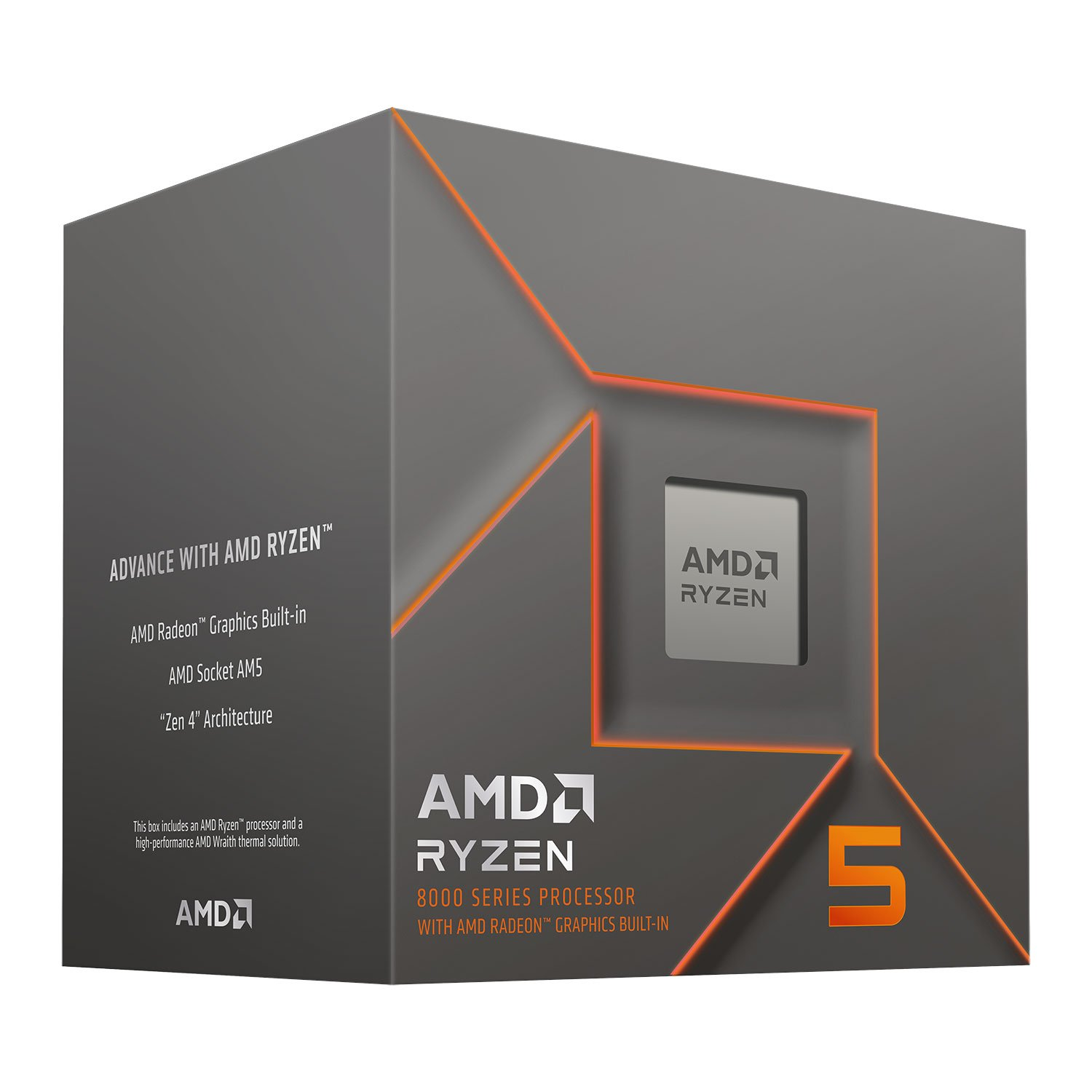 AMD - AMD Ryzen 5 8500G Six Core 3.5GHz (Socket AM5) APU with Radeon 740M Graphics