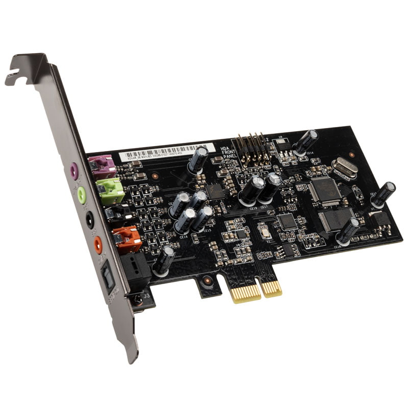 ASUS Xonar SE 5.1 PCI-E gaming sound card with 192kHz/24-bit Hi-Res Audio