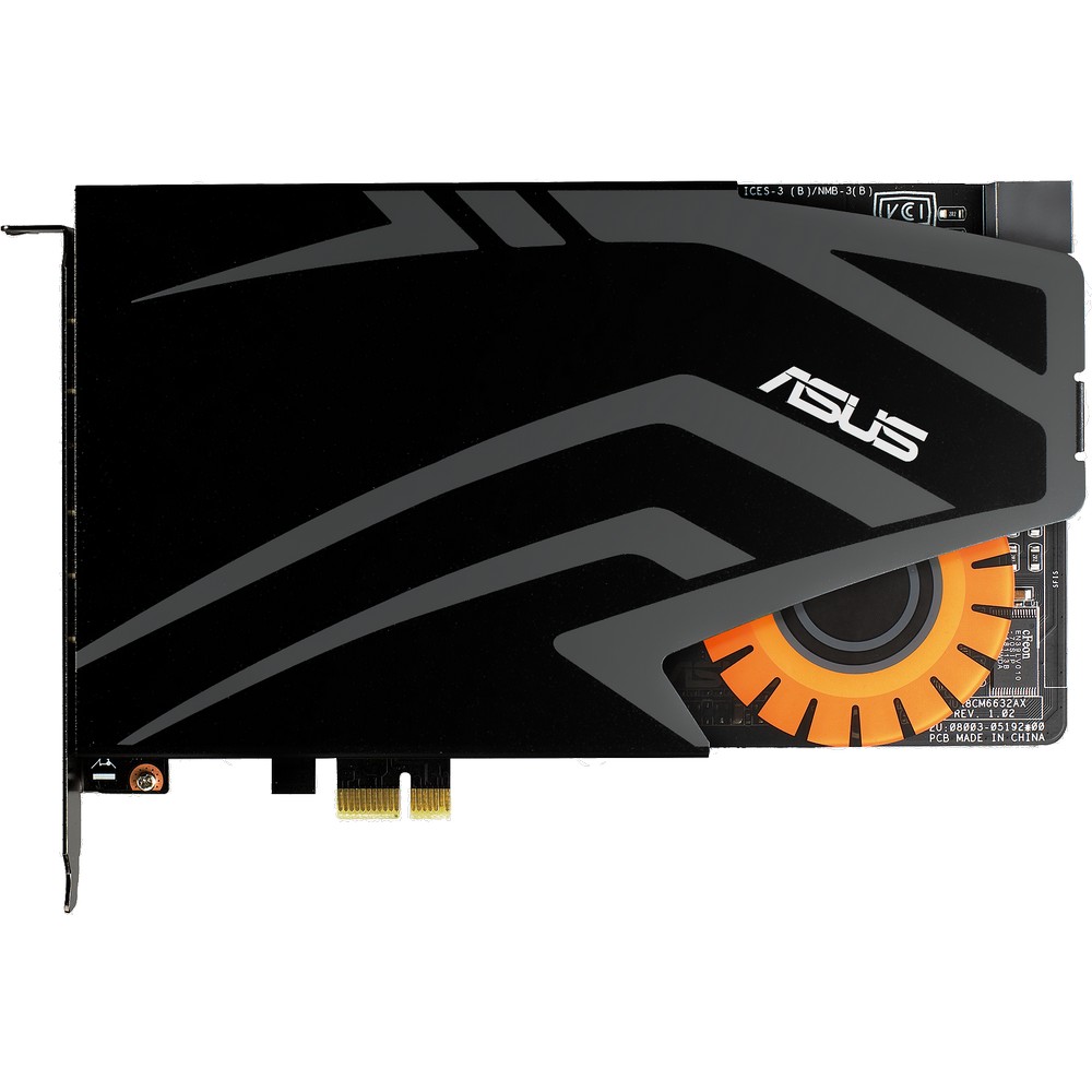 Asus - ASUS 7.1 STRIX RAID DLX PCIe gaming sound card set with an audiophile-grade DAC and 124dB SNR