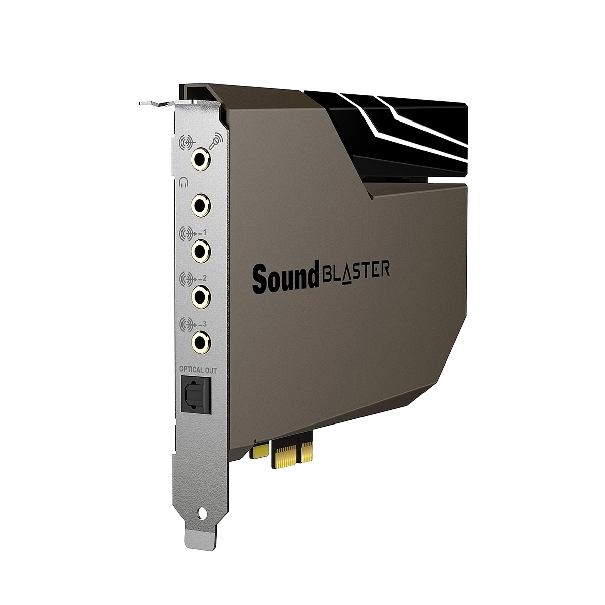 Creative - Creative Sound Blaster AE-7 Hi-res PCI-e DAC and Amp Sound Card with Xamp Discrete Headphone Bi-amp and Audio Control Module
