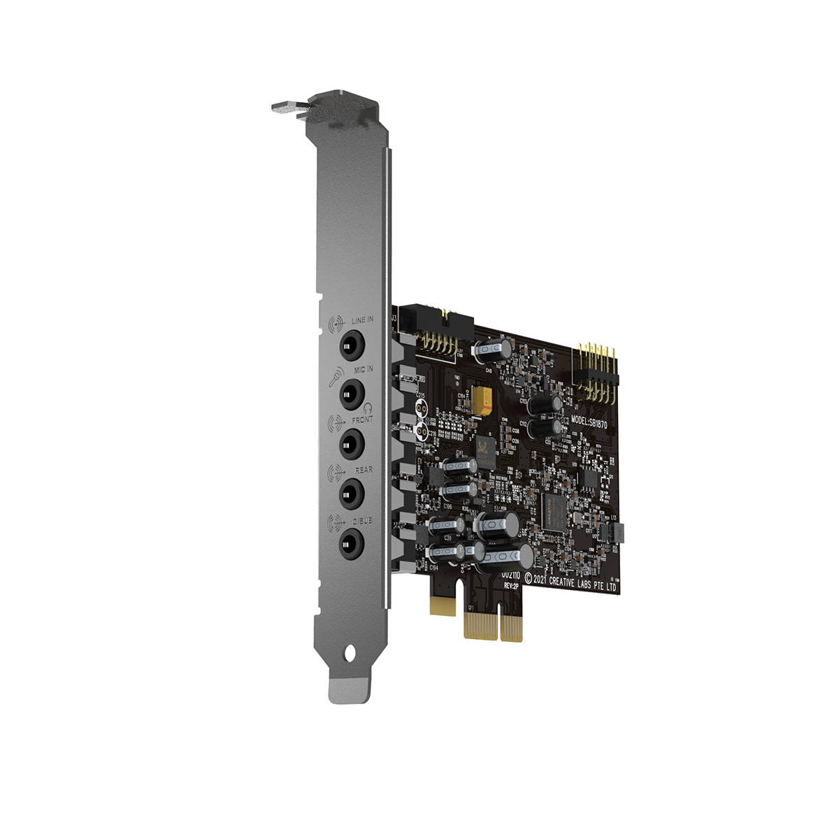 Creative - Creative Sound Blaster Audigy FX V2 Upgradable Hi-res 5.1 PCI-e Sound Card with SmartComms Kit