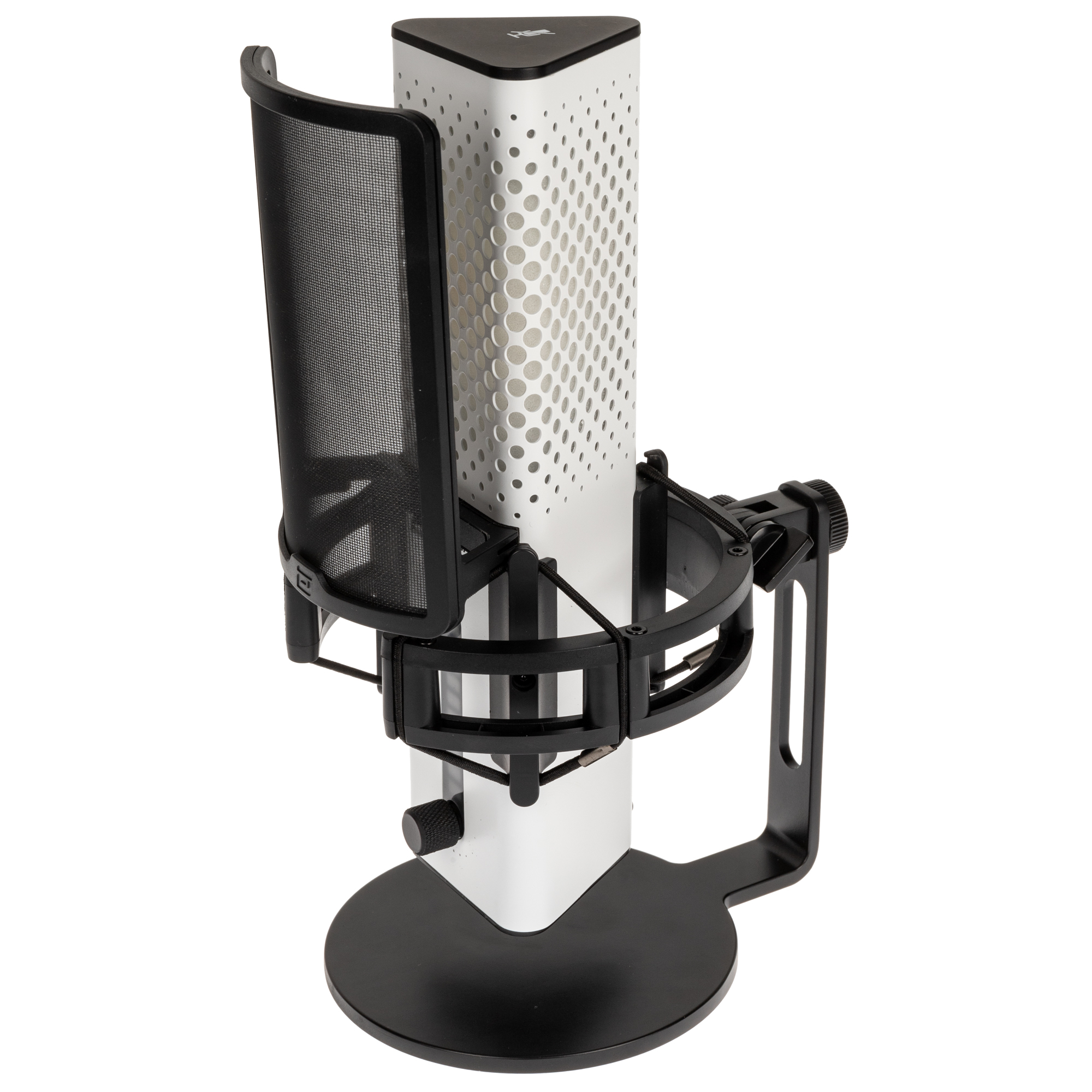 Endgame Gear - Endgame Gear XSTRM RGB USB Microphone with Shock Mount and Pop Filter - White (EGG-XST-WHT)