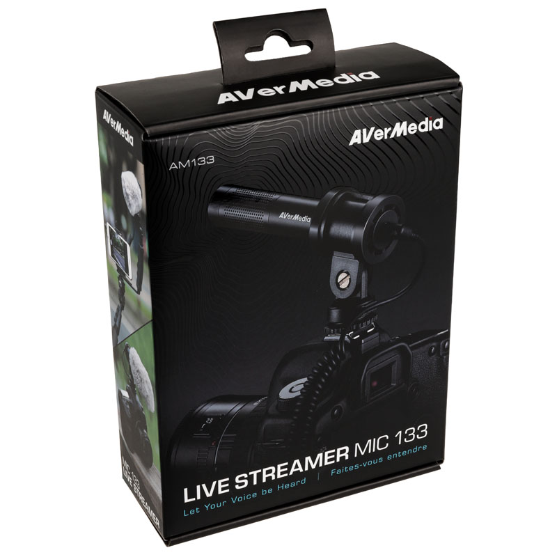 AverMedia - AverMedia Live Streamer Mic 133 (AM133) Analog 3.5mm Jack (40AAAM133AR4)