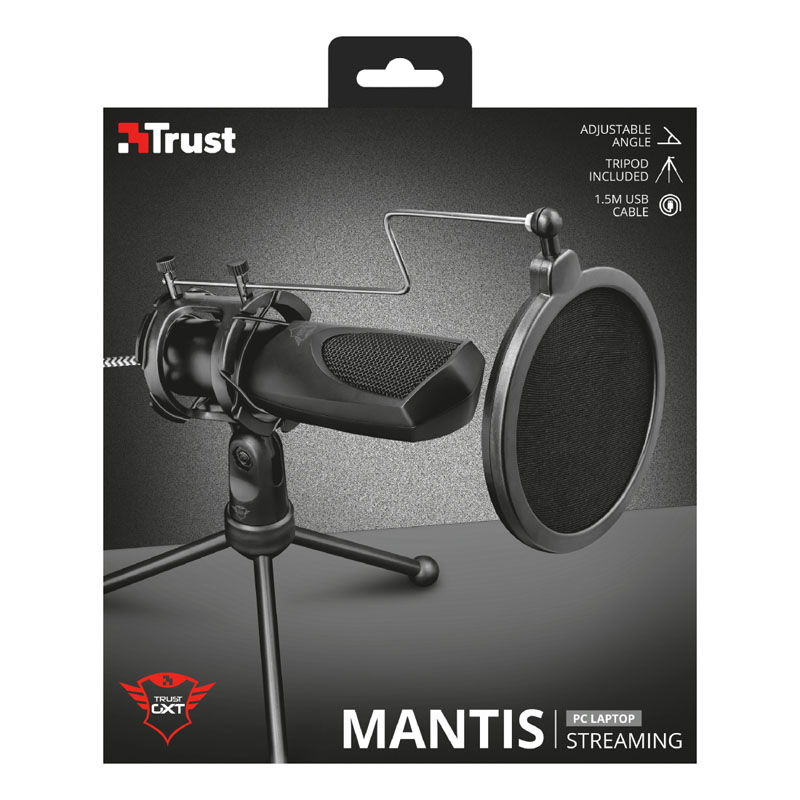 Trust - Trust Gaming GXT 232 Mantis Streaming USB Desk Microphone