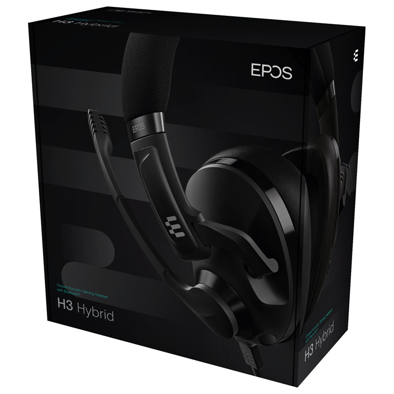 EPOS H3 Hybrid Bluetooth and Wired Gaming Headset - Black