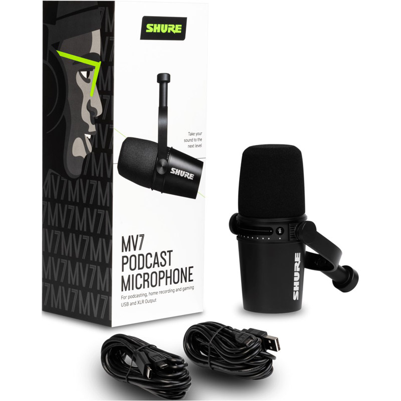 Shure - Shure MV7 Podcast Microphone (MV7-K)