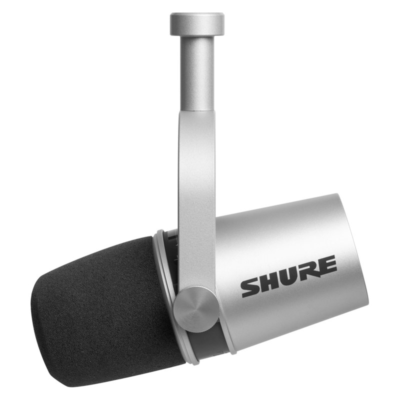 Shure - Shure MV7 Podcast Microphone - Silver (MV7-S)