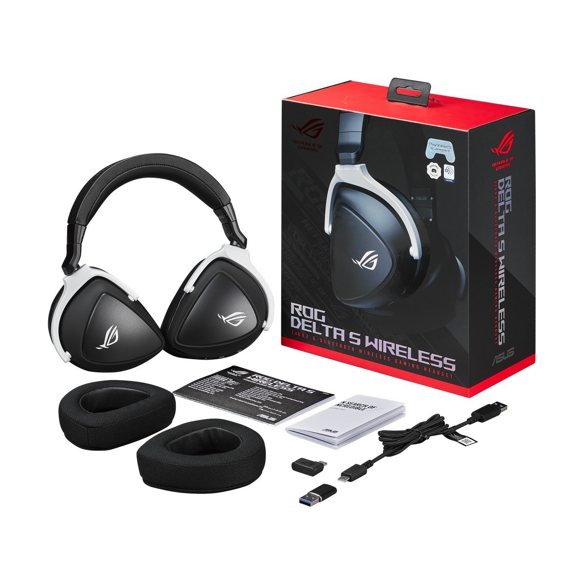 Asus - ASUS ROG Delta S Wireless Gaming Headset (90YH03IW-B3UA00)