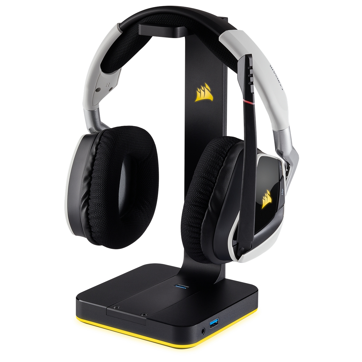 CORSAIR - Corsair Gaming ST100 RGB Premium Headset Stand with 7.1 Surround Sound CA-9011167-EU