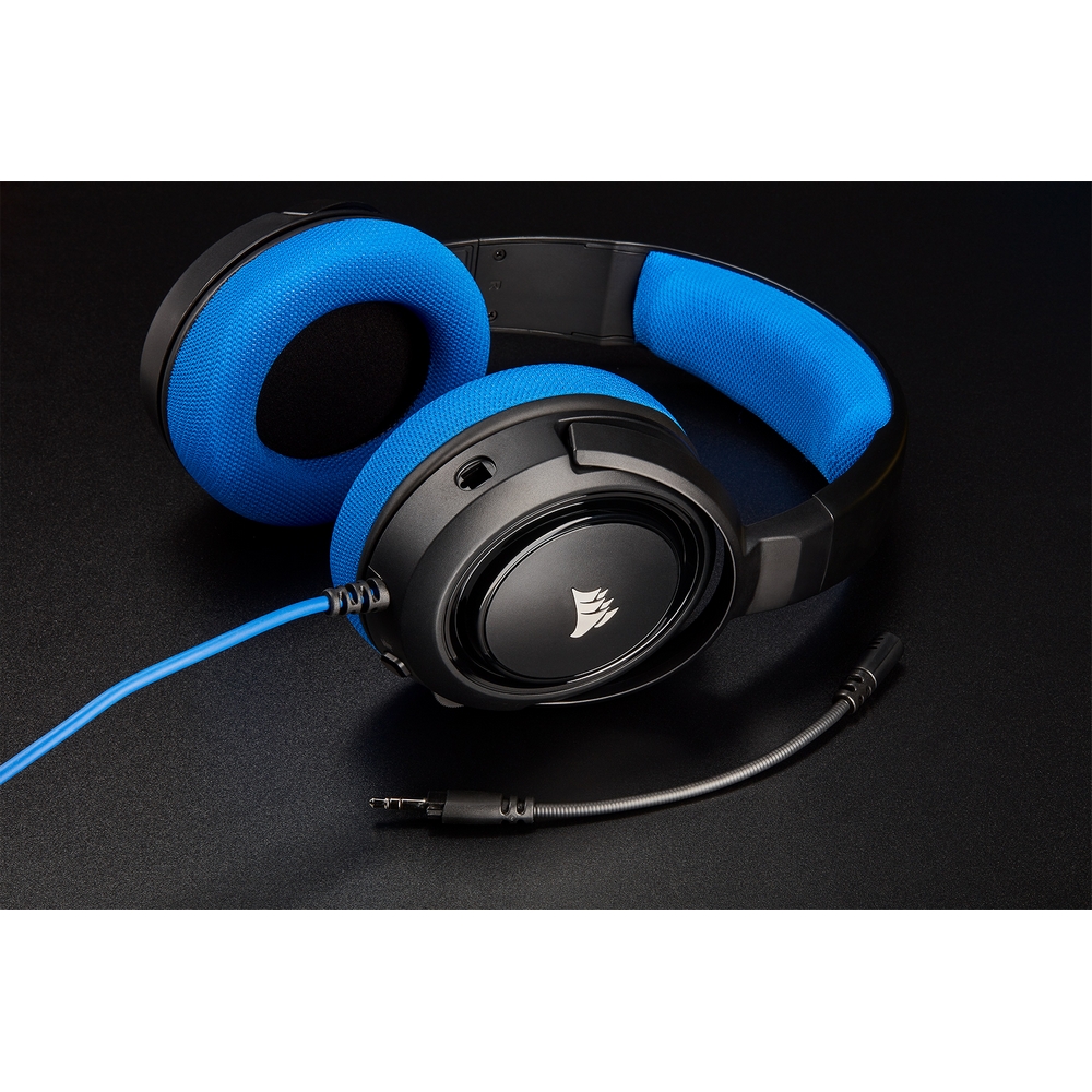 CORSAIR - Corsair H35 Stereo Gaming Headset, Blue (CA-9011196-EU)