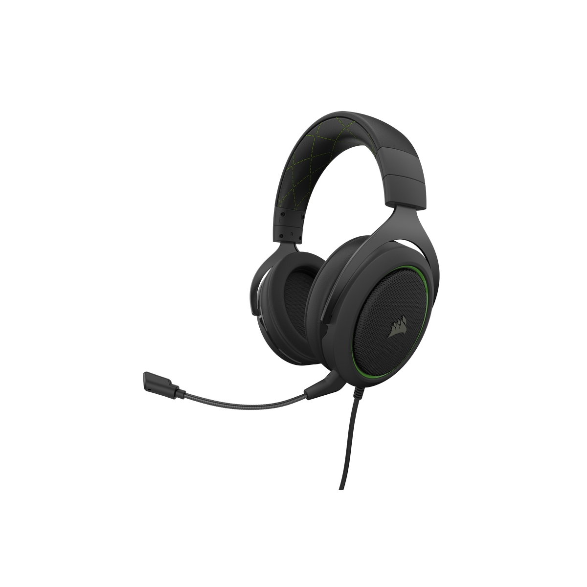 CORSAIR - Corsair HS50 PRO STEREO Gaming Headset Black/Green (CA-9011216-EU)