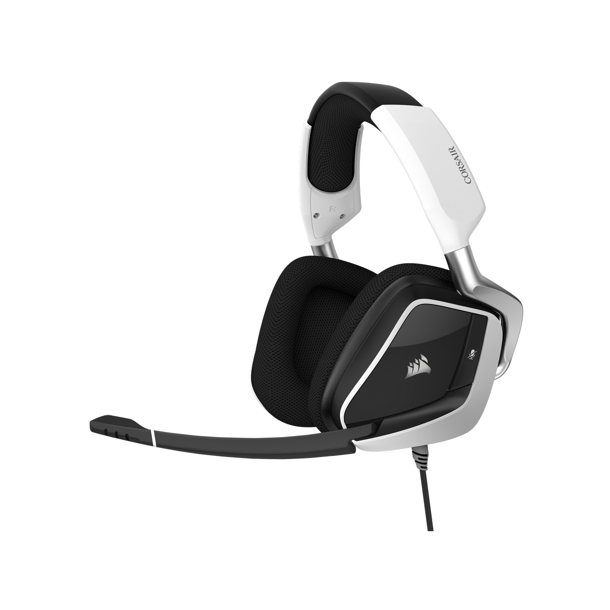 Corsair VOID RGB ELITE USB Premium Gaming Headset with 7.1 Surround Sound, White CA-9011204-EU)