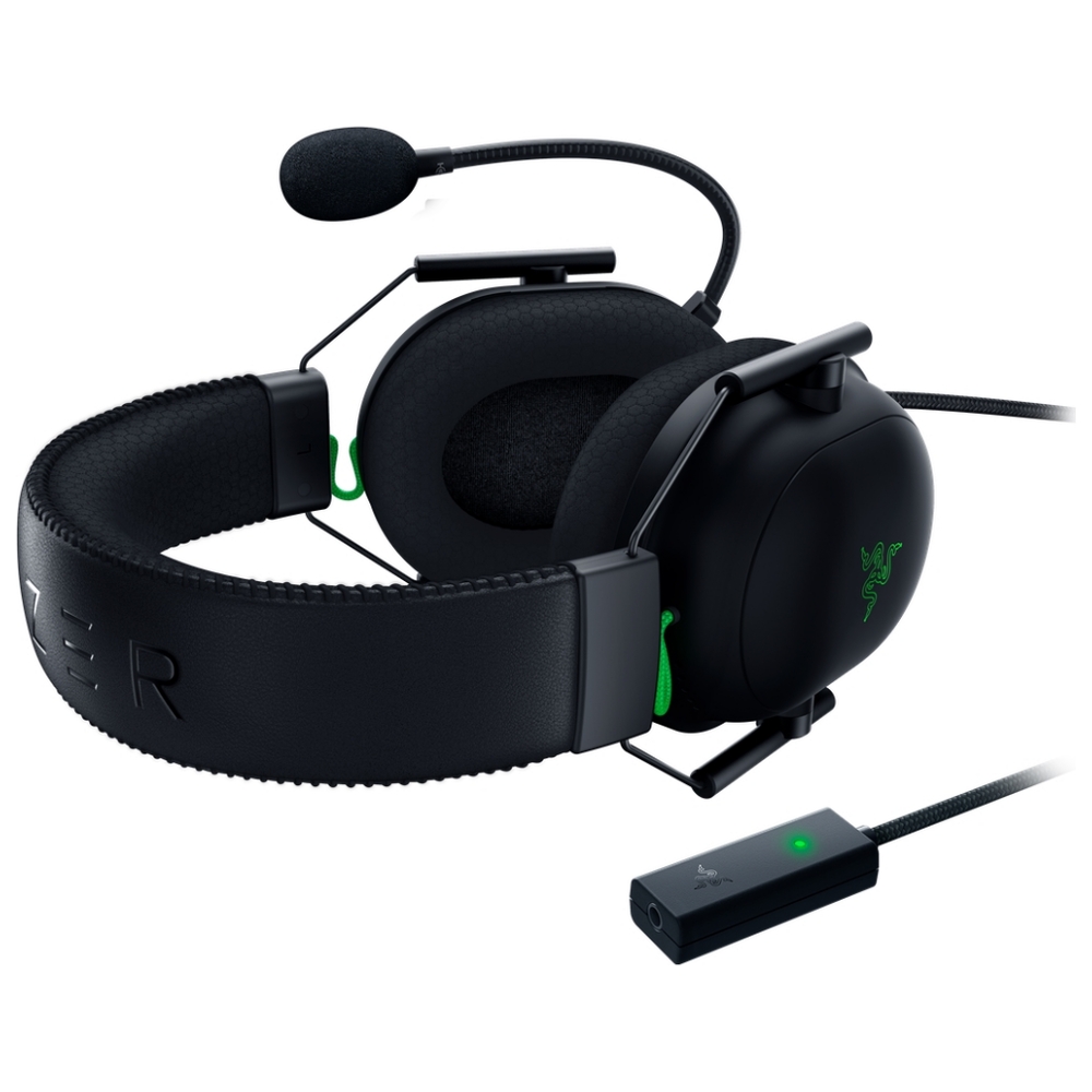 Razer Blackshark V2 + USB Mic Enhancer USB Gaming Headset